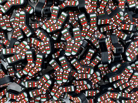 Christmas Socks Silicone Beads