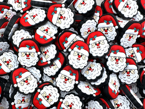 Santa Claus Christmas Silicone Beads