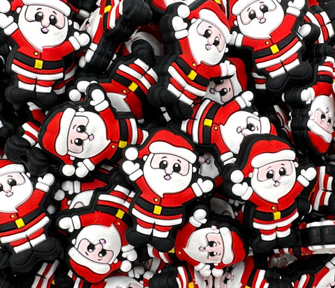 Christmas Santa Silicone Focal Beads