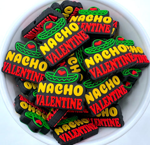 Nacho Valentine Silicone Focal Beads