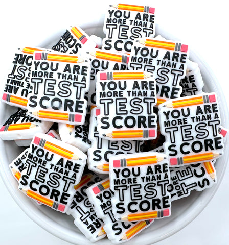 You Are More Than A Test Score Teacher Silicone Focal Beads