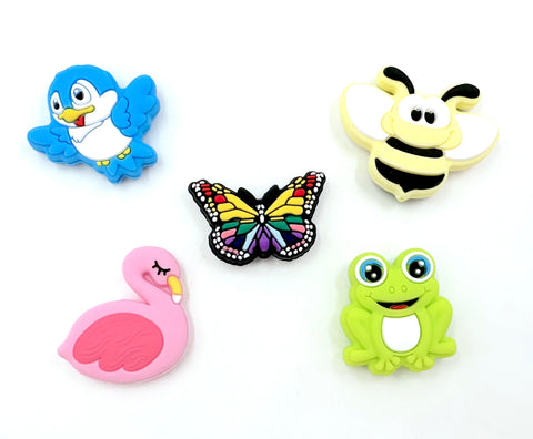 Birds & Butterflies Silicone Bead Focal Pack