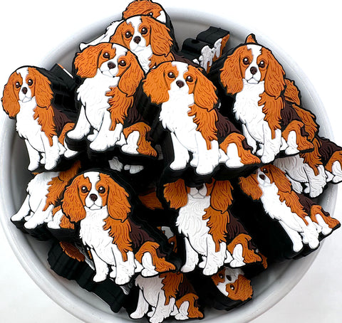 Spaniel Dog Silicone Focal Beads