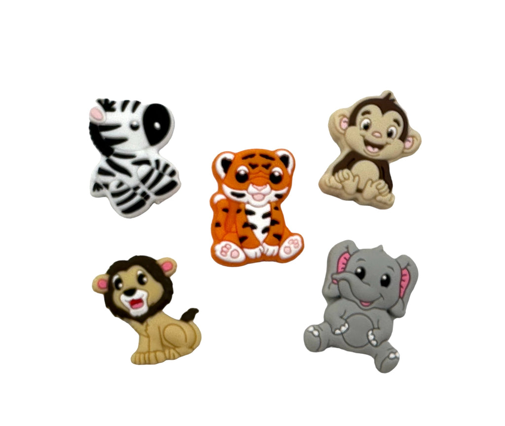 Safari Animal Silicone Bead Focal Pack