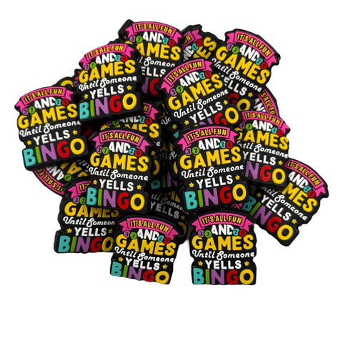 It’s All Fun And Games Until Someone Yells Bingo Silicone Focal Beads