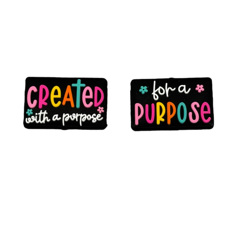 Created With A Purpose For A Purpose Silicone Focal Beads