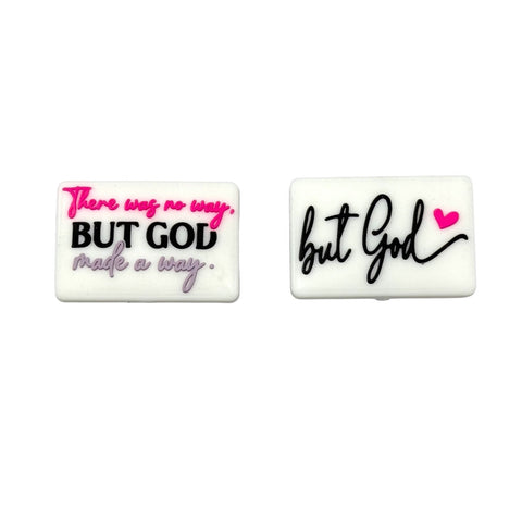 But God Silicone Focal Beads