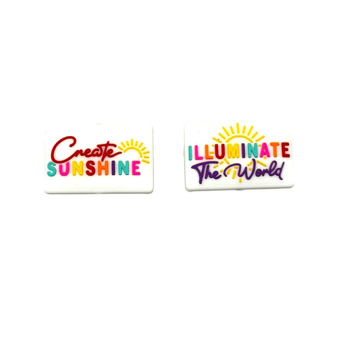 Create Sunshine Illuminate The World Silicone Focal Beads