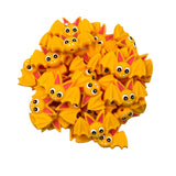 Orange/Yellow Bat Silicone Focal Beads