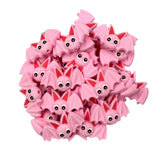 Pink Bat Silicone Focal Beads
