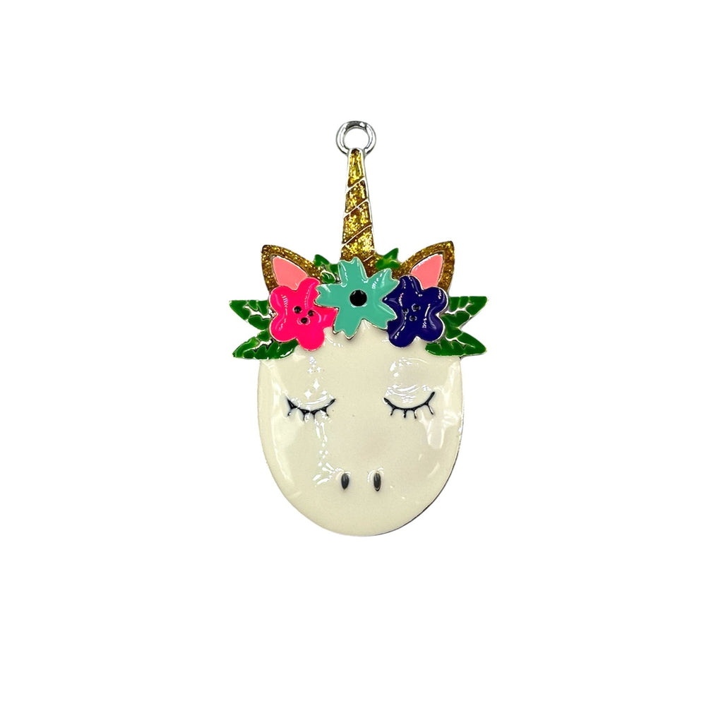 Unicorn Enamel Pendant