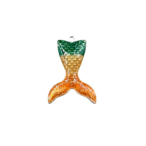 Mermaid Tail Enamel Pendant