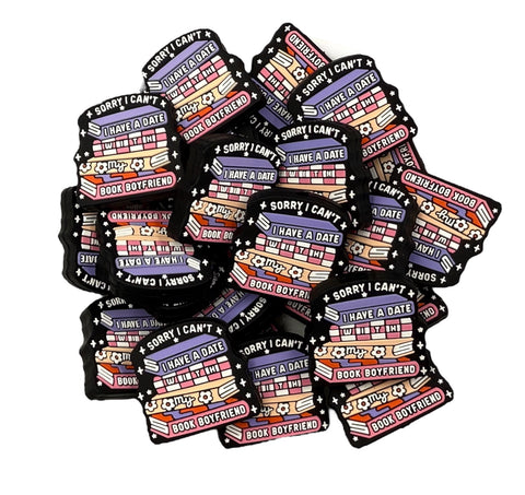 Sorry I Can't I Have A Date With My Book Boyfriend Silicone Focal Beads