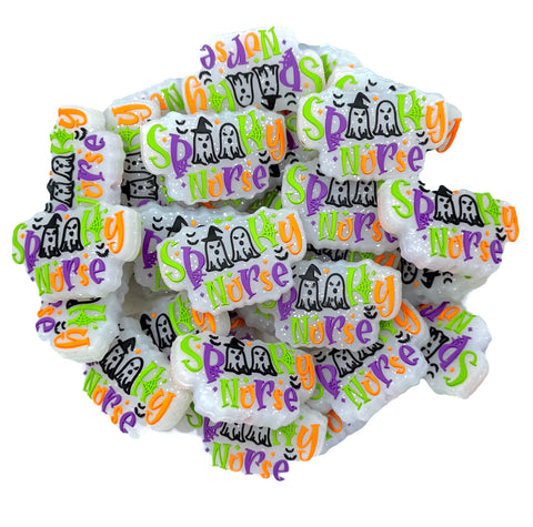 Spooky Nurse Silicone Focal Beads