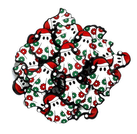 Christmas Ghost Silicone Focal Beads