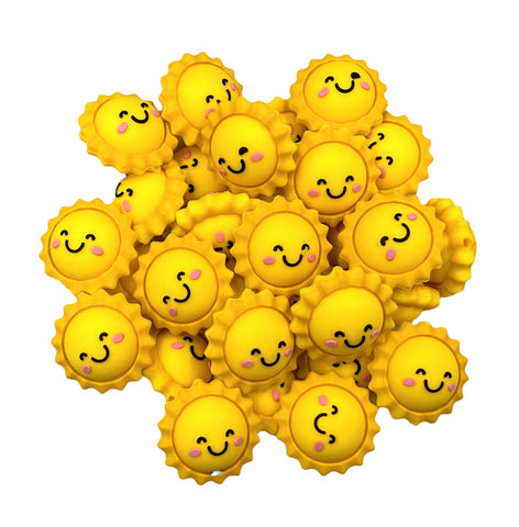 3D Sunshine Silicone Focal Beads