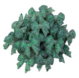Green Glitter Silicone Focal Beads