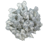 Silver Glitter Silicone Focal Beads