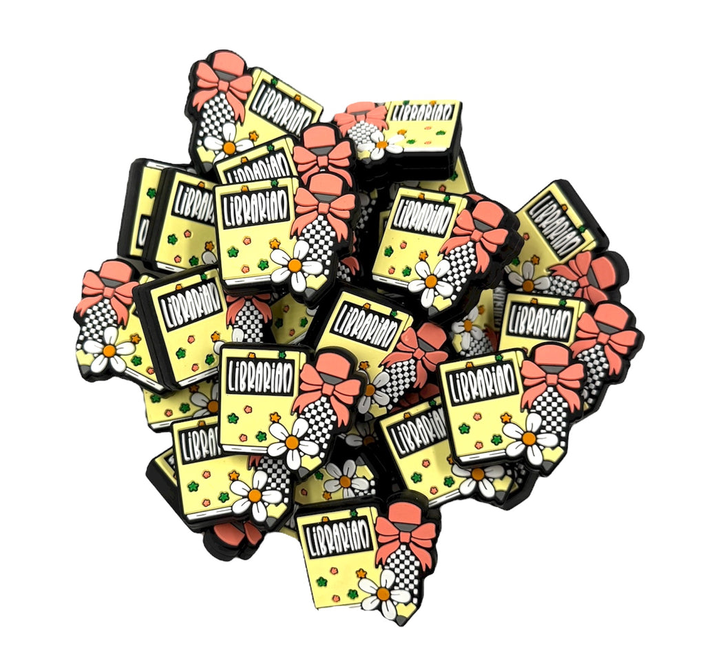 Librarian Book Silicone Focal Beads