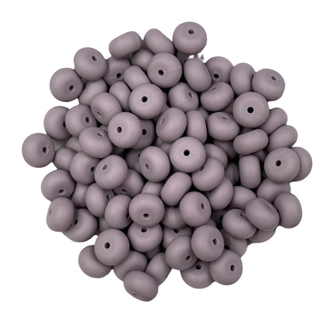 Amethyst Purple Mini Abacus Silicone Beads