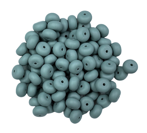 Beach Blue Mini Abacus Silicone Beads