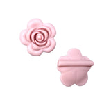 40mm Powder Pink Flower Silicone Beads