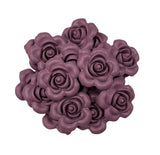 40mm Light Plum Rose Flower Silicone Beads