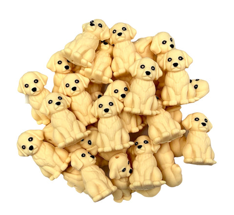 3D Retriever Dog Silicone Focal Beads