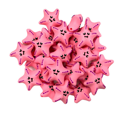 3D Starfish Silicone Focal Beads