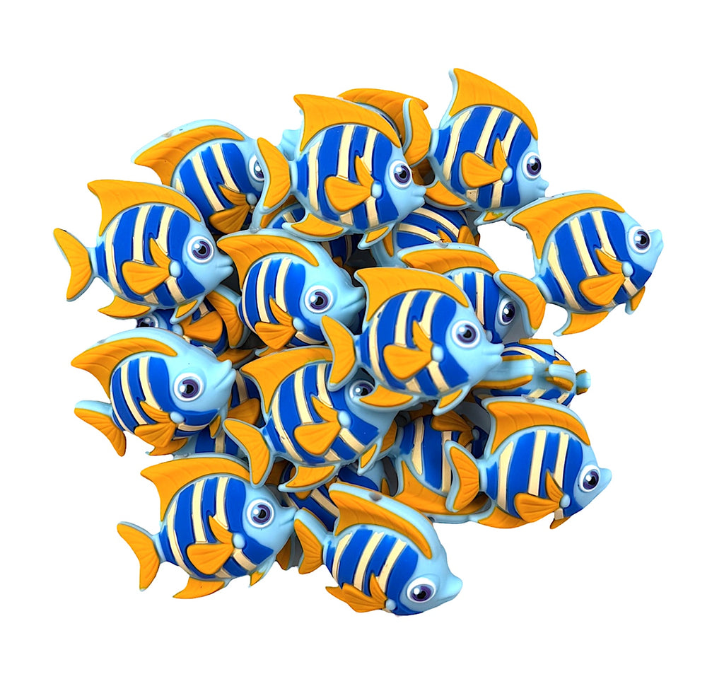 3D Tropical Fish Silicone Focal Beads