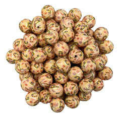School Printed Silicone Beads--15mm