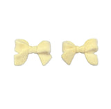Light Yellow Acrylic Bow Beads