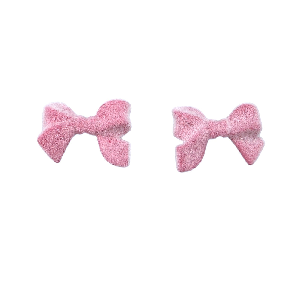 Hot Pink Acrylic Bow Beads