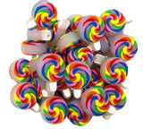 Rainbow Lollipop Silicone Focal Beads