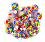 Rainbow Lollipop Silicone Focal Beads