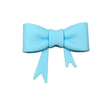 Blue 3D Silicone Bow Focal Bead Straw Topper