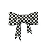 Black & White 3D Silicone Bow Focal Bead Straw Topper