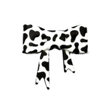 Cow 3D Silicone Bow Focal Bead Straw Topper