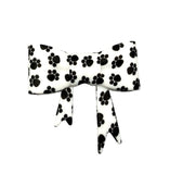 Paw Print 3D Silicone Bow Focal Bead Straw Topper