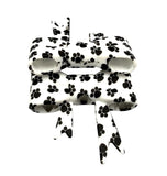Paw Print 3D Silicone Bow Focal Bead Straw Topper