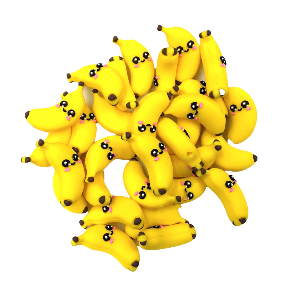 3D Banana Silicone Focal Beads