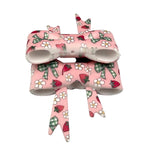 Strawberries & Daisies 3D Silicone Bow Focal Bead Straw Topper