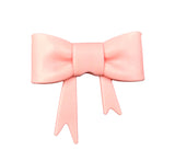 Pink Quartz 3D Silicone Bow Focal Bead Straw Topper