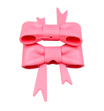 Perfectly Pink 3D Silicone Bow Focal Bead Straw Topper