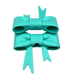 Turquoise 3D Silicone Bow Focal Bead Straw Topper