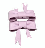 Lilac Purple 3D Silicone Bow Focal Bead Straw Topper
