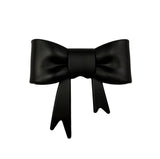Black 3D Silicone Bow Focal Bead Straw Topper
