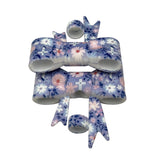 Cross & Flowers 3D Silicone Bow Focal Bead Straw Topper