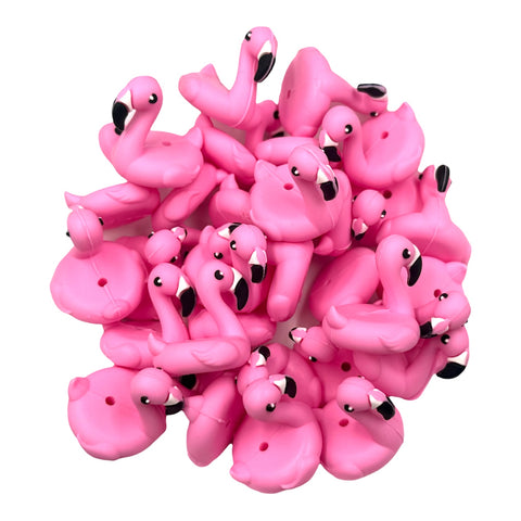 3D Flamingo Pool Float Silicone Focal Beads