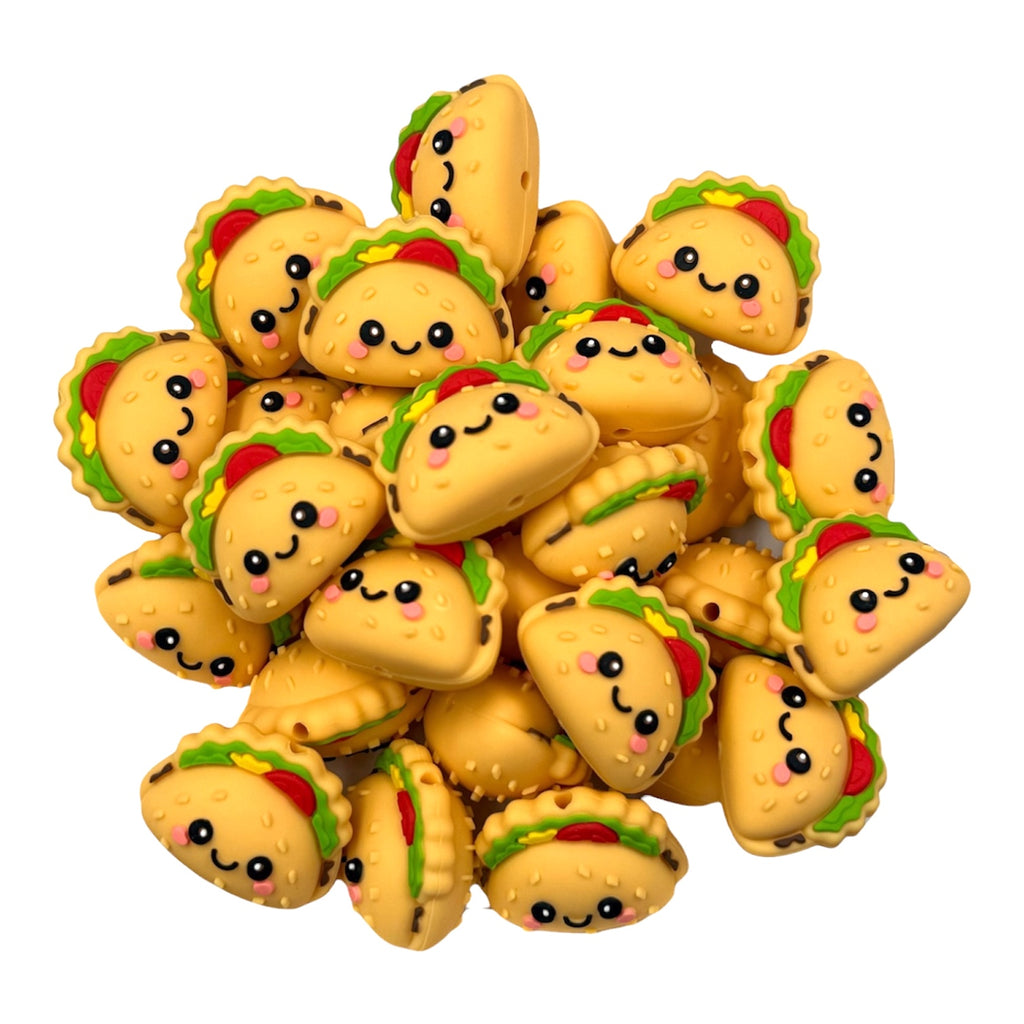3D Taco Silicone Focal Beads